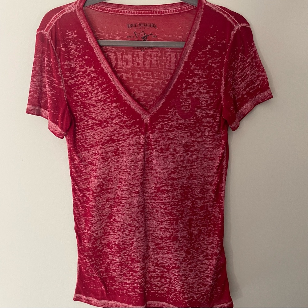 True Religion Wash-Out Buddha Shirt- Size Small